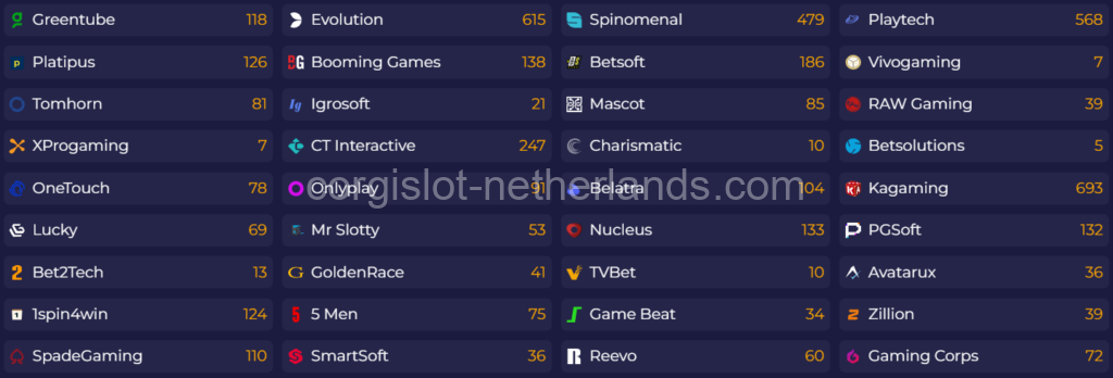 Providers on the CorgiSlot website image 1024x348 2